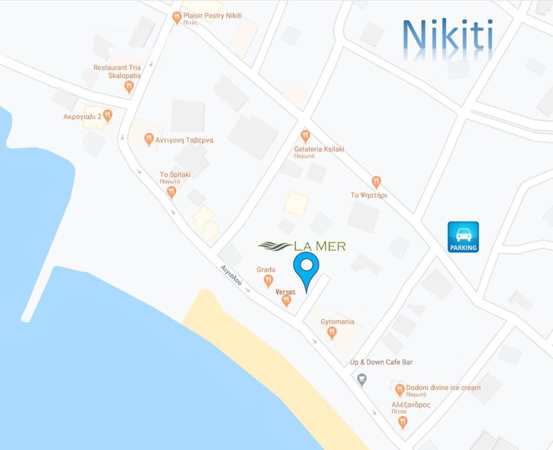 La Mer Apartments Нікіті Екстер'єр фото